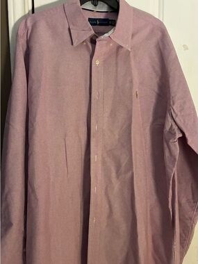 Ralph Lauren Men’s Light Pink Button-Down Oxford Shirt size XXL TTG